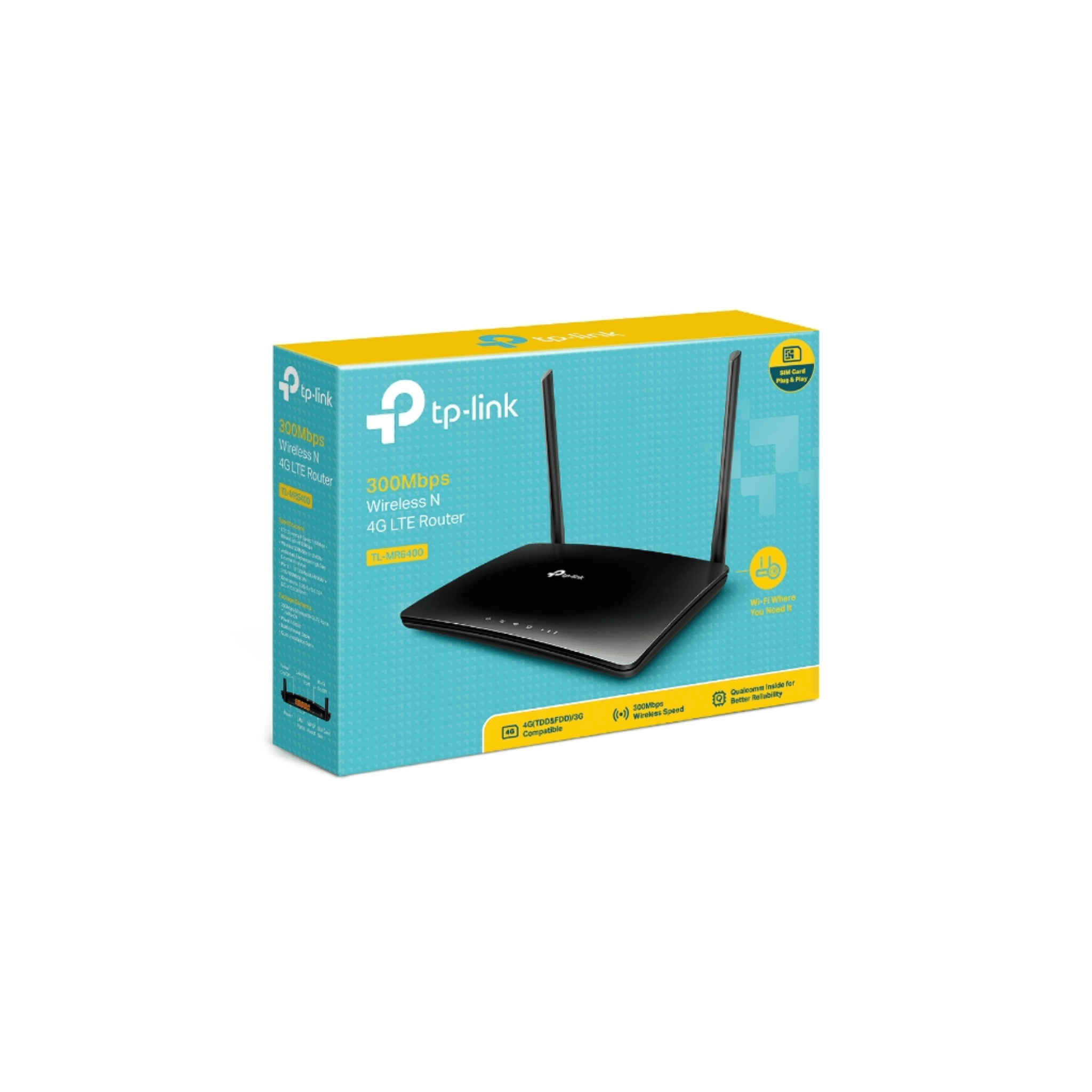 Tp-link TL-MR6400 300Mbps Wi-Fi 4G LTE Router Tp-link TL-MR6400 300Mbps Wi-Fi 4G LTE Router